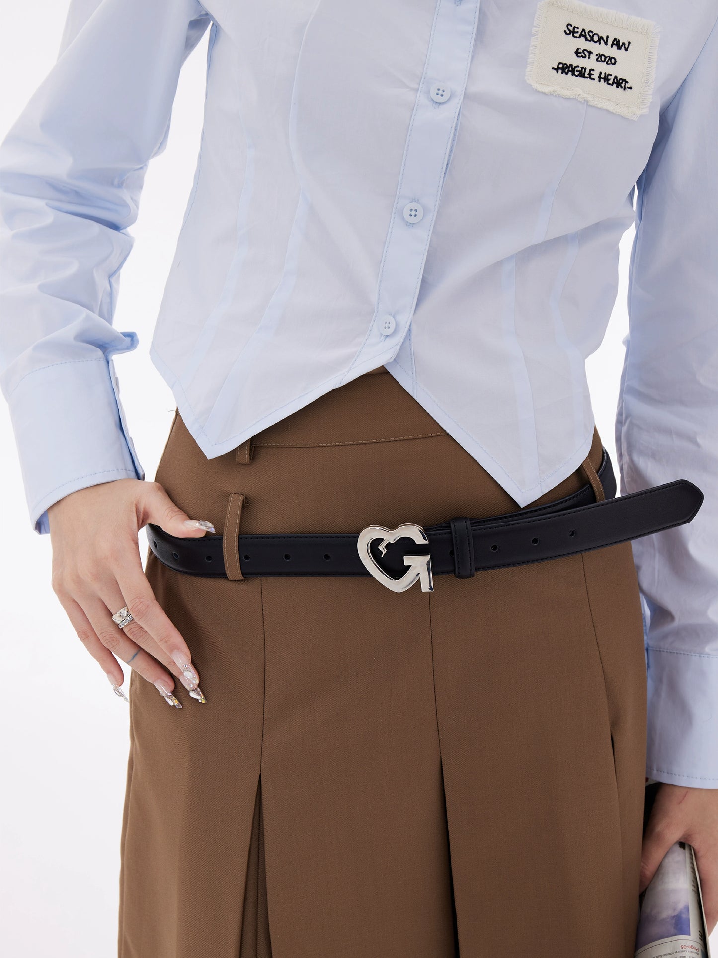 Elegance Commuter Belt with Love Buckle