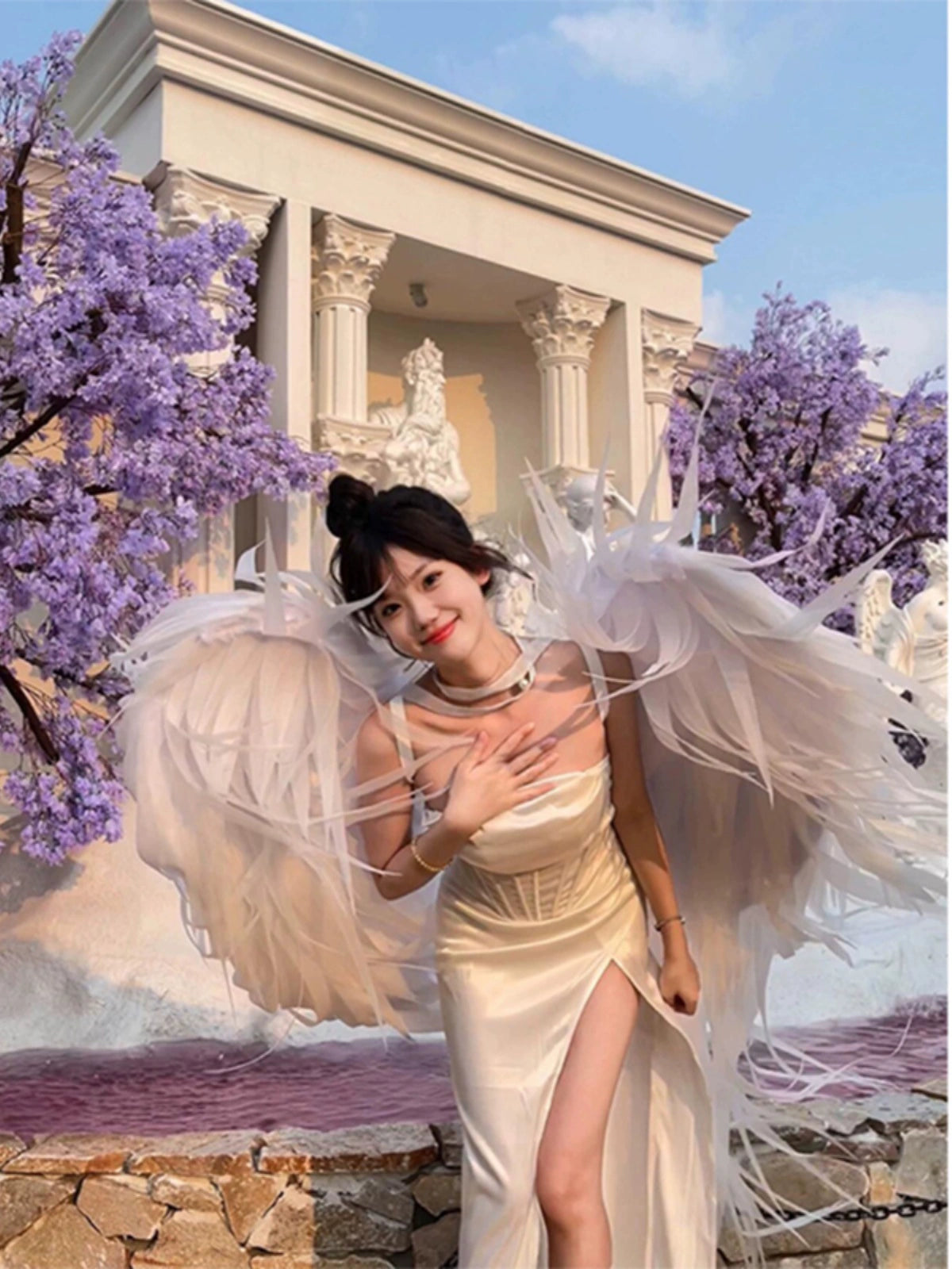 Herringbone Birthday Slip Dress – Luxe Coming-of-Age Party Gown