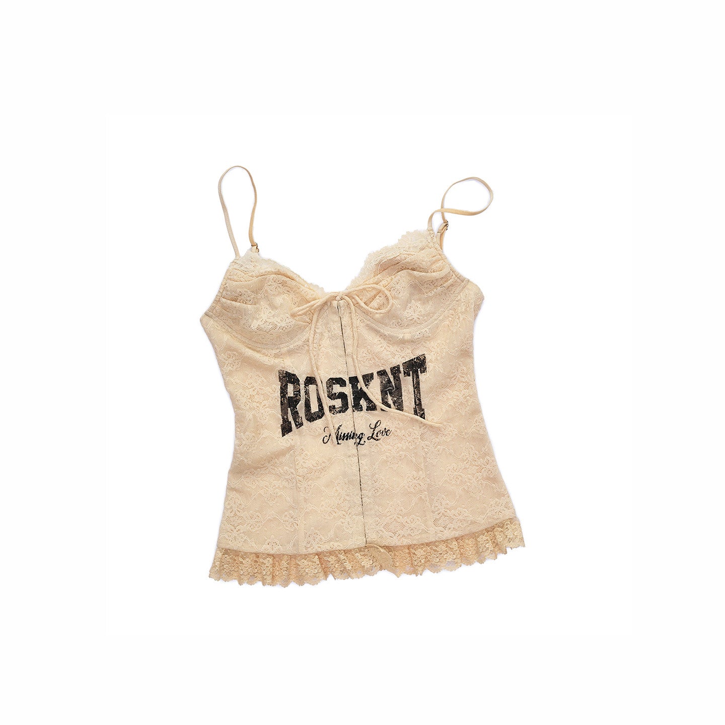 Lace-Up Corset Camisole