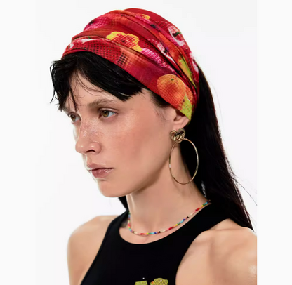 Spicy Girl Print Headband Bra