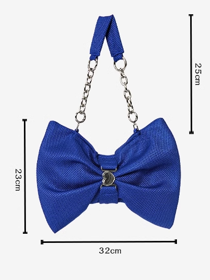 Bowknot Waist Pleated Bag