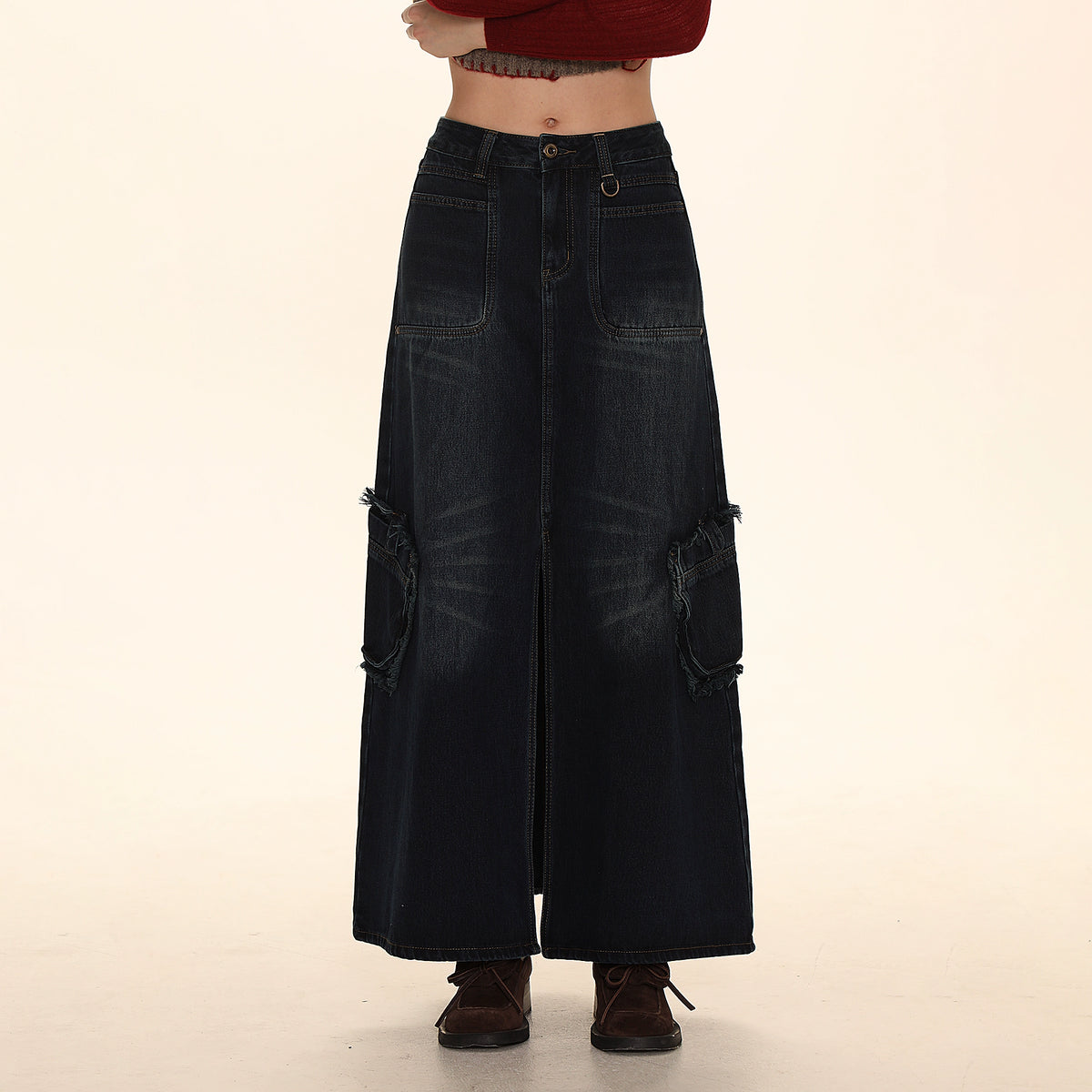 Vintage Cat Whiskers Denim Work Dress