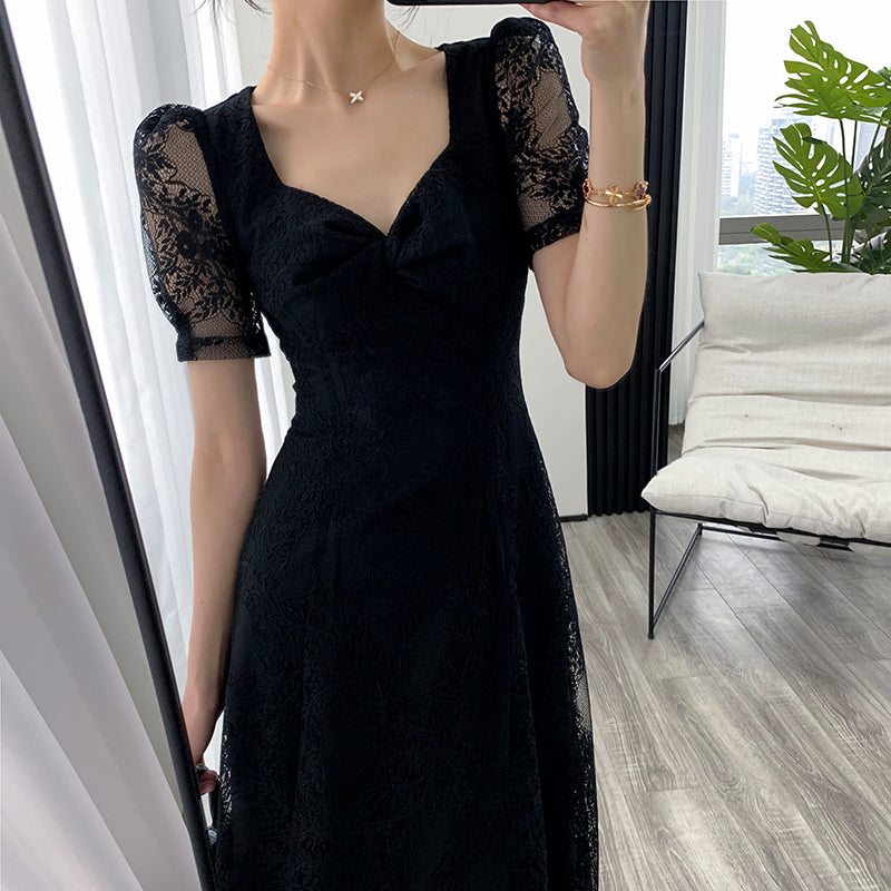 Black Dress 2023 - Square Neck