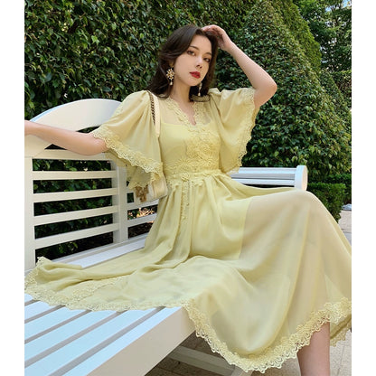 Positano Exquisite Lace French Summer Dress