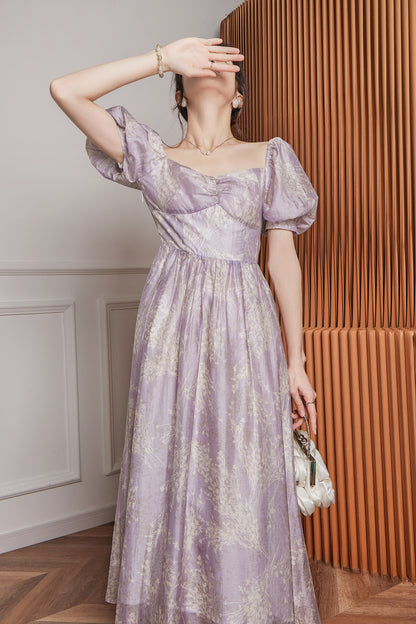 Purple French Princess Bubble Dress