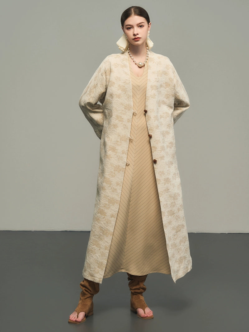 Zen Jacquard Coat Cardigan