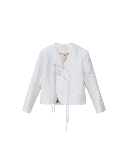 Chinese Jacquard Buckle Short Jacket