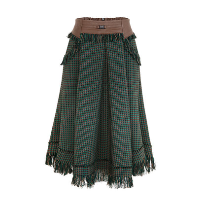 Norwegian Plaid Long Skirt
