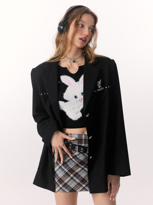 Vintage Metal Rabbit Suit Coat