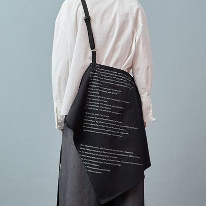 Letter Printed - Trendy Shoulder Bag