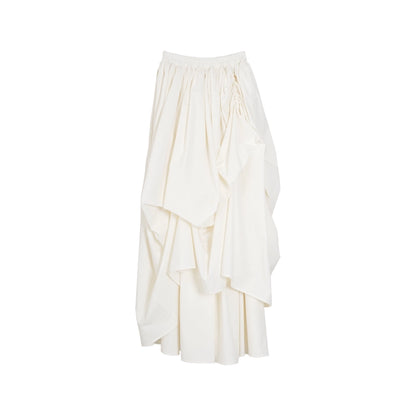 Pleated Retro Style Puffy Skirt: Autumn