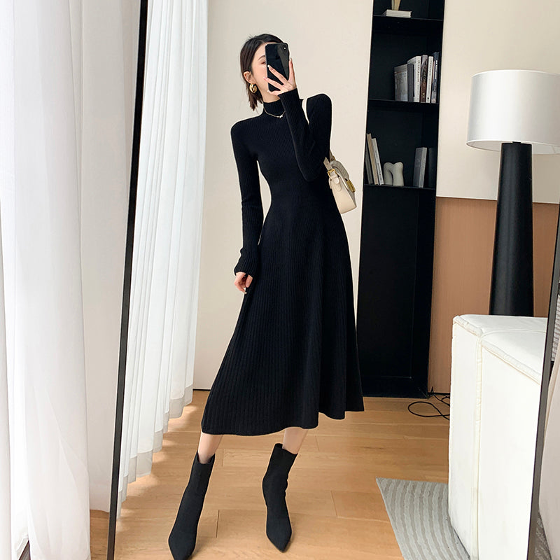 Black Knit One-Piece - Winter