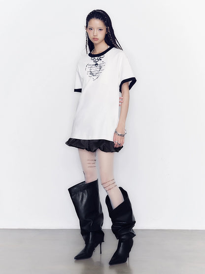 Yuan Love Chain Printed Tee