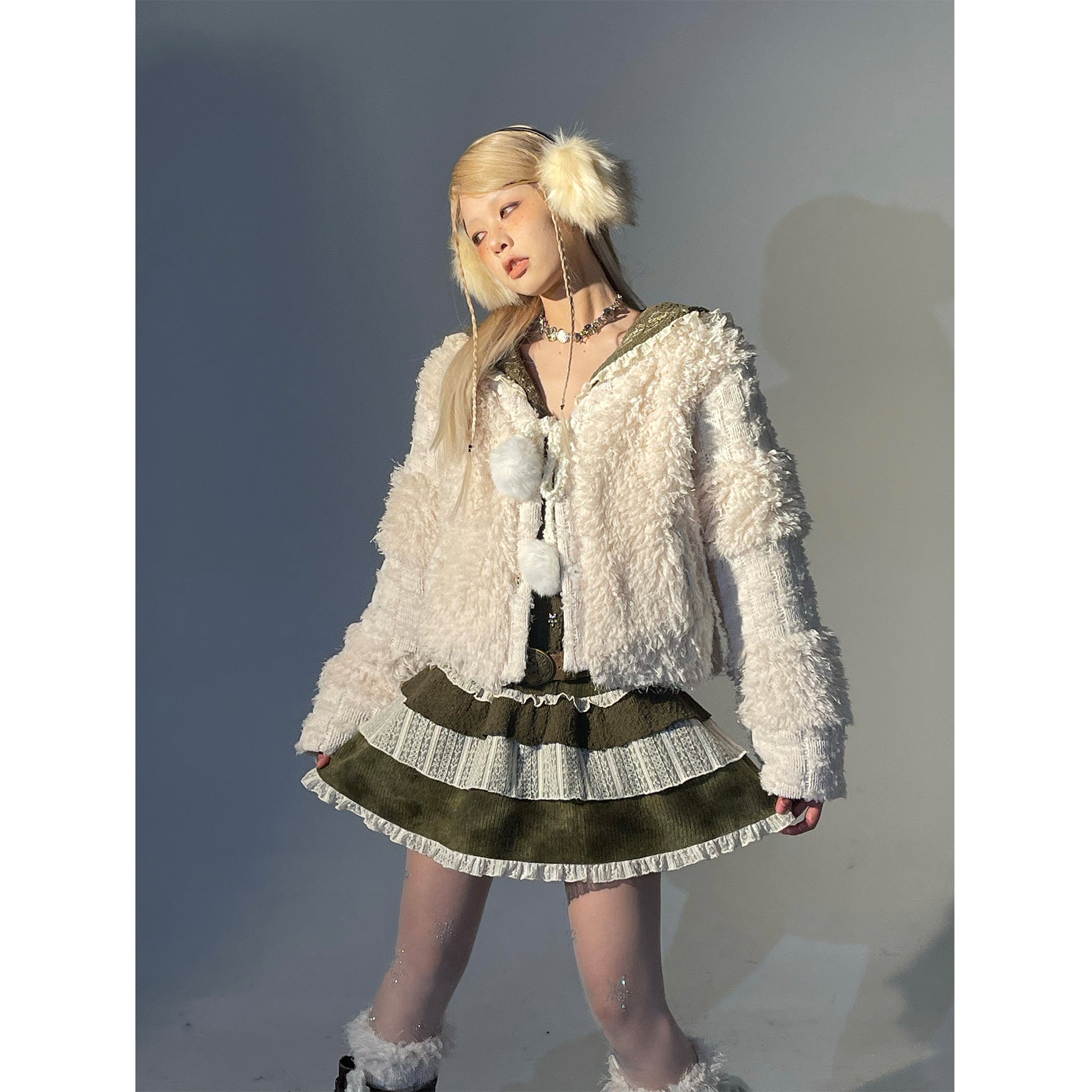 Snowflake Winter Skirt Suit
