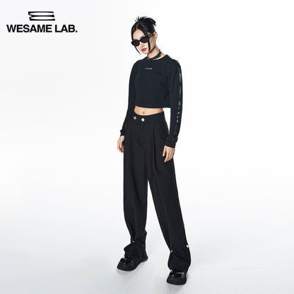 Designer High Waist Closed Leg Casual Pants