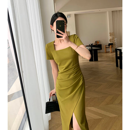 Slim Waist French Dress