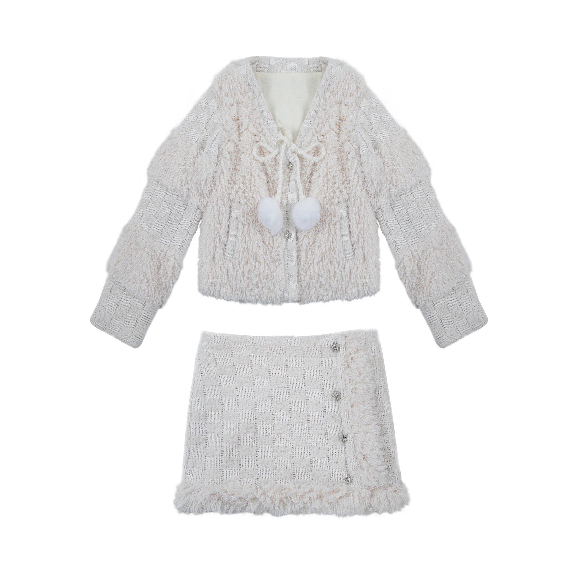 Snowflake Winter Skirt Suit