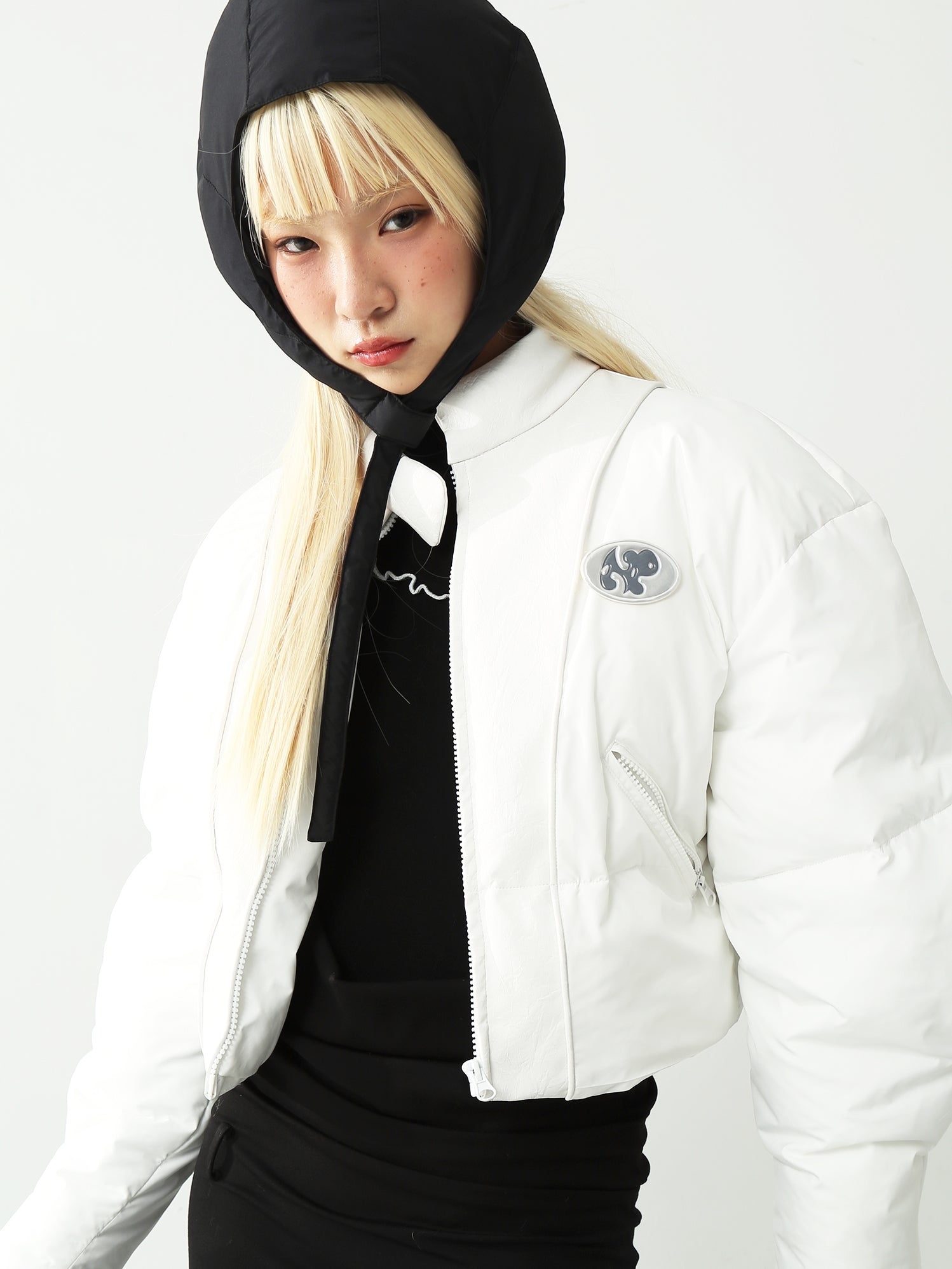 Lux Ivory Lamb Puff Jacket