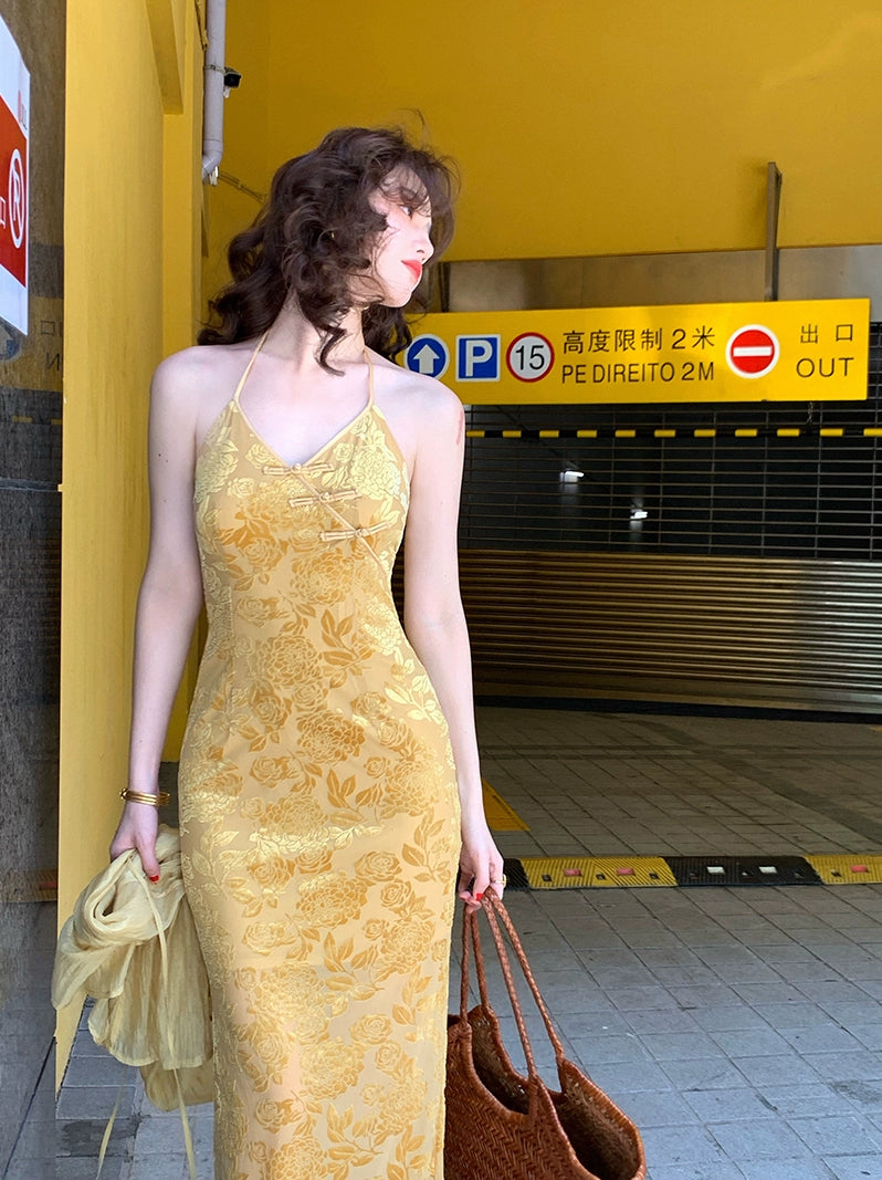 Cheongsam de verano: Elegancia abierta sin mangas sin mangas