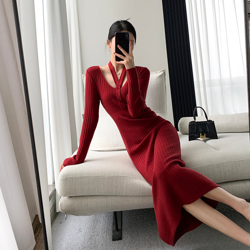 Slim Fit Knitted Dress