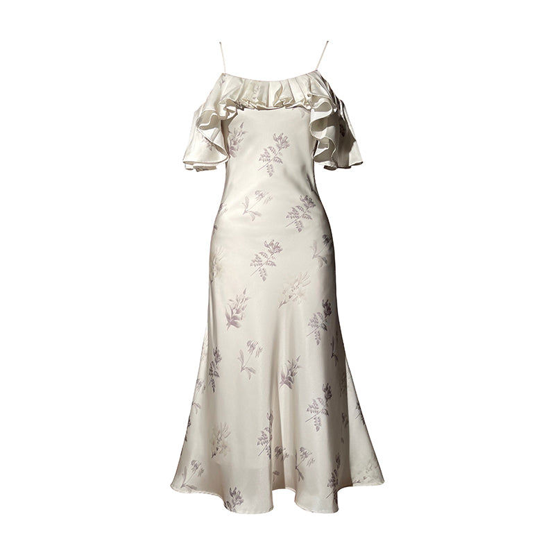 Elegant French Print Dress