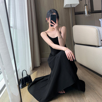 Slimming Black Camisole Dress