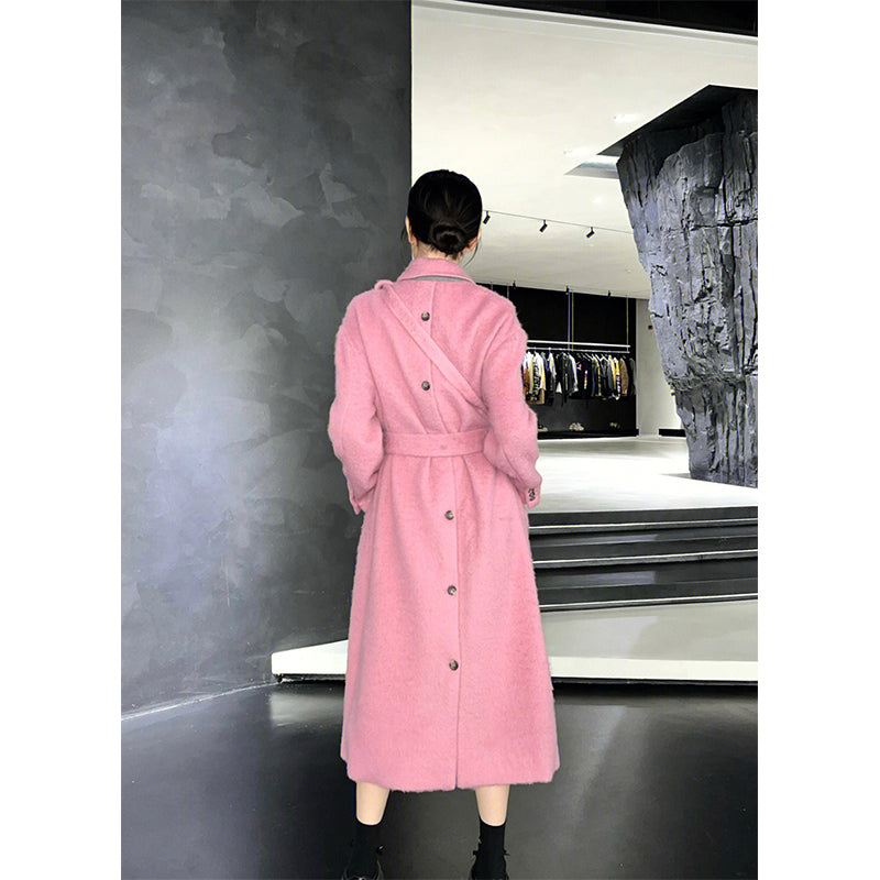 Pink Celebrity Woolen Coat (2022)