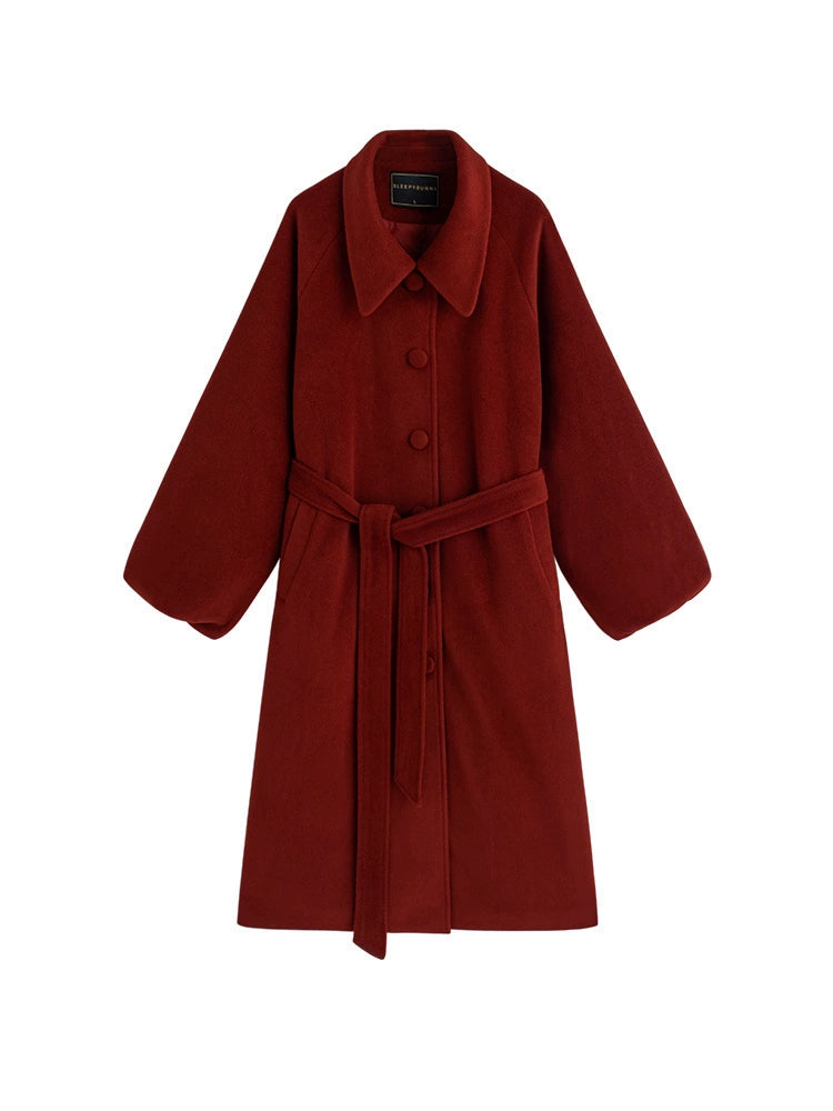 Bordeaux Wool Coat