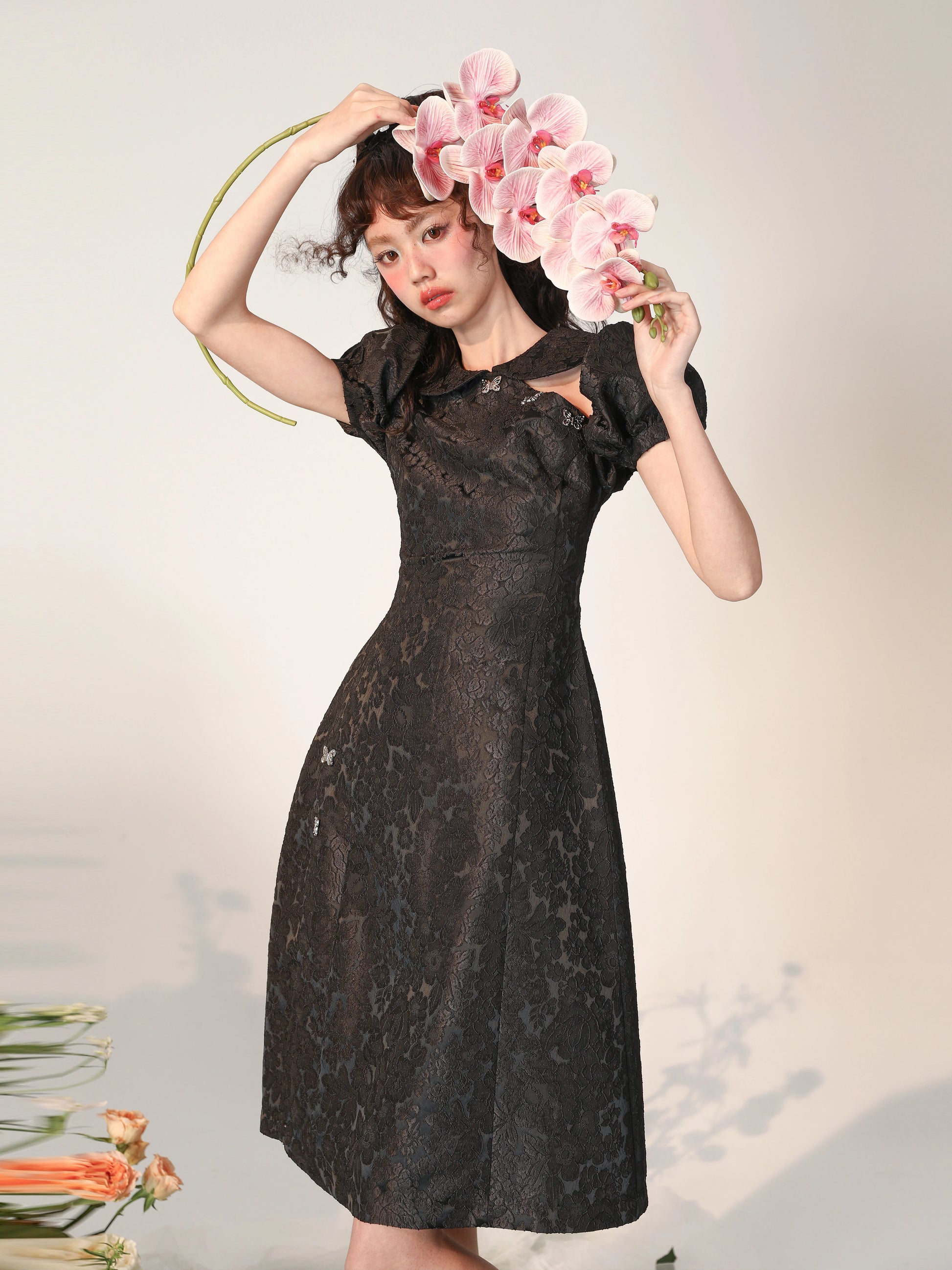 SPARKLER Butterfly Qipao Dress