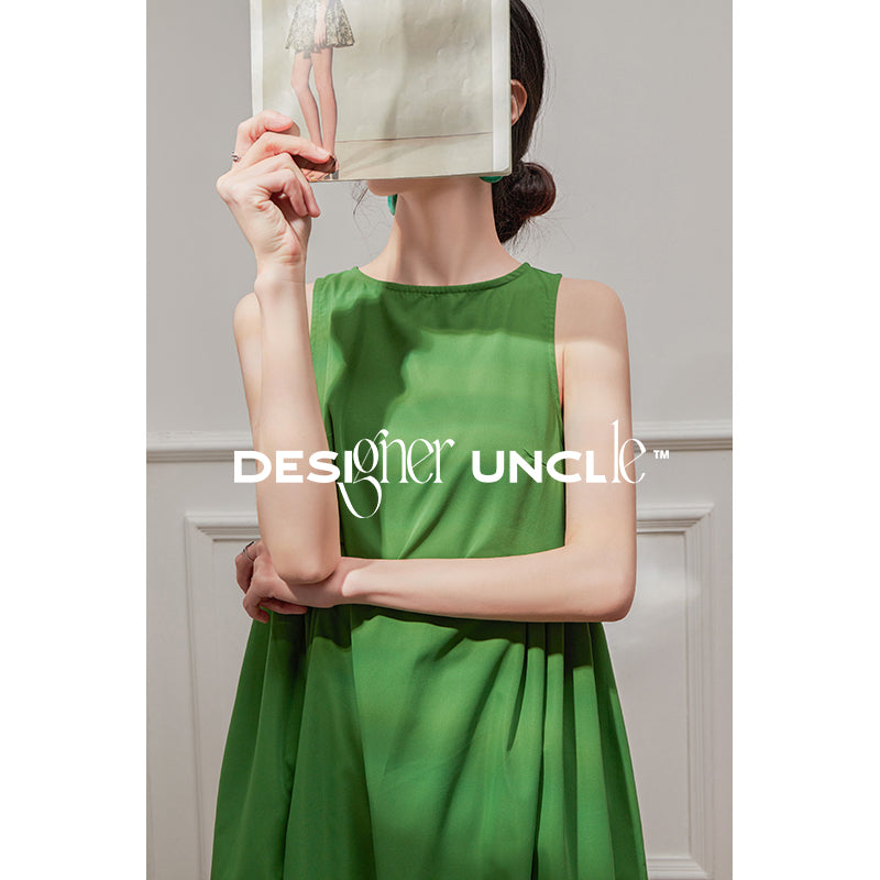 Green Chinese Luxury Summer Dress.