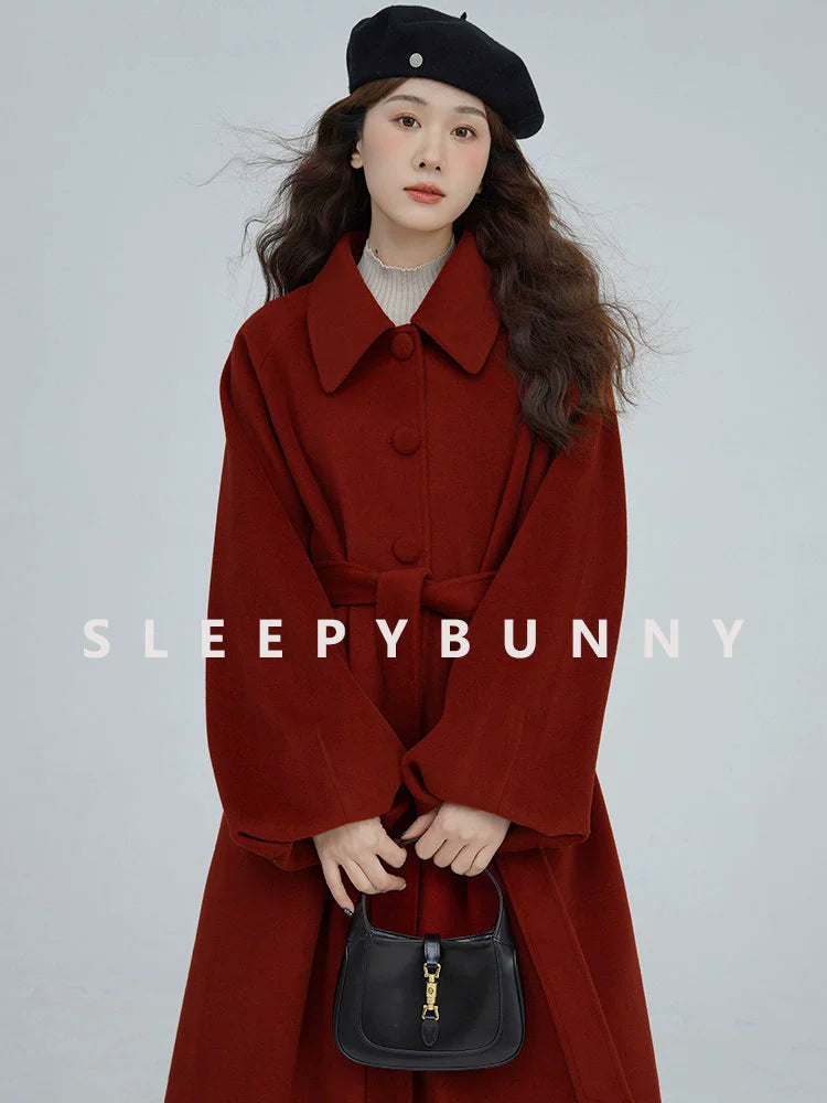 Bordeaux Wool Coat