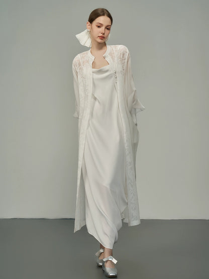 Robe de cou swing blanche