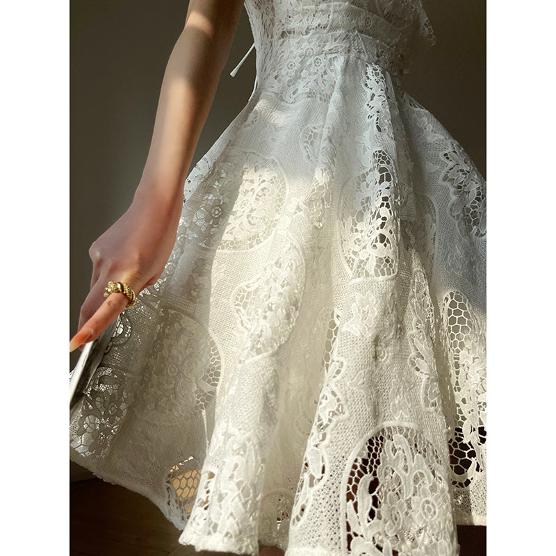 Elegant Lace French Dress