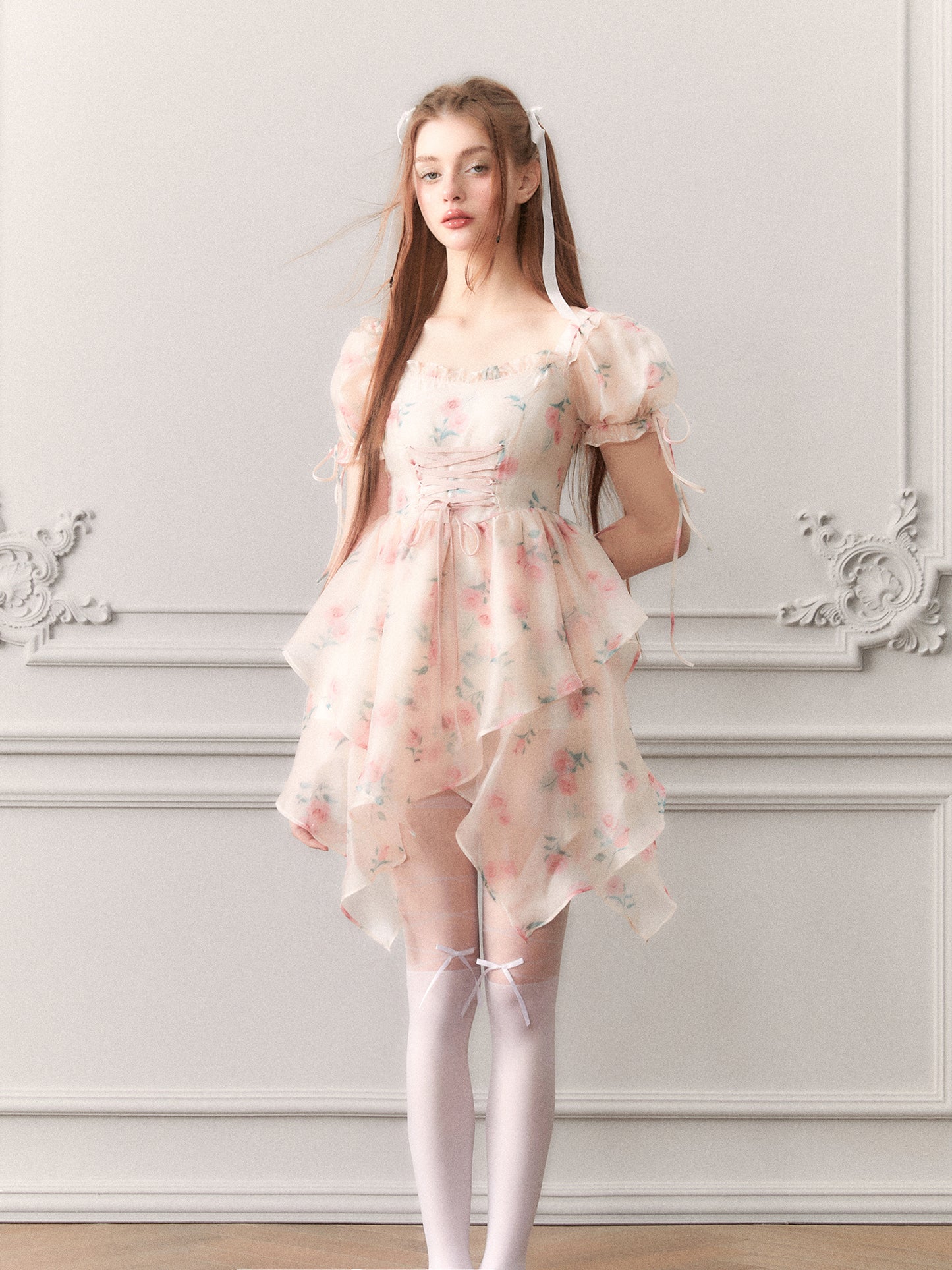 Enchanting Rose Blossom Dress