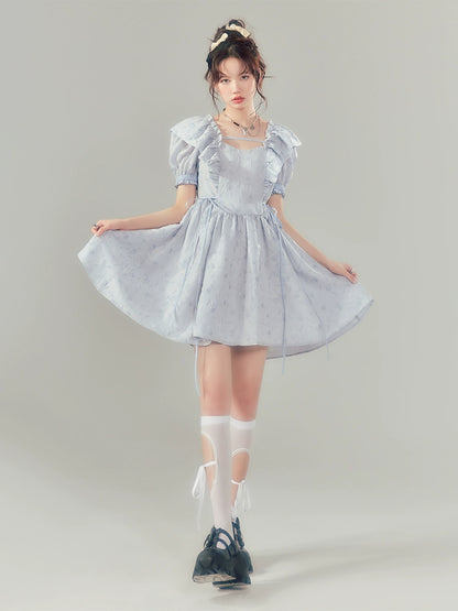 Bubble Sleeve - Light Blue Princess Dress