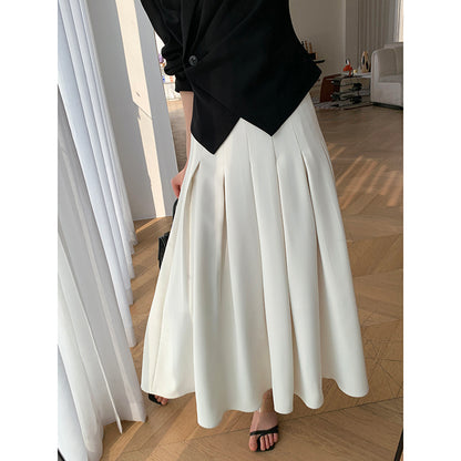 Fashionable A-Line Long Skirt - 23 Spring