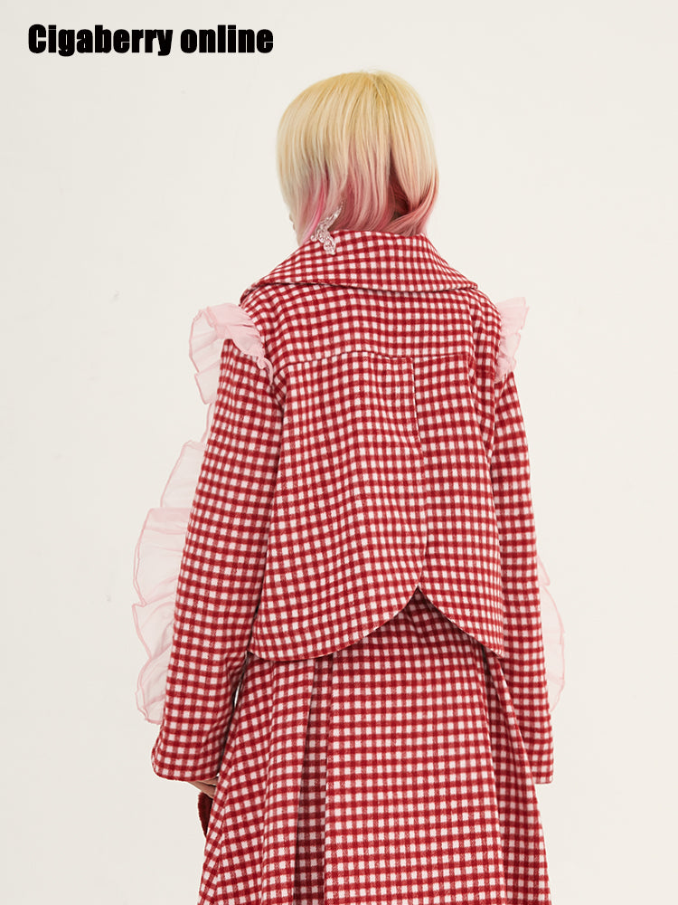 Organza Wool Rabbit Coat