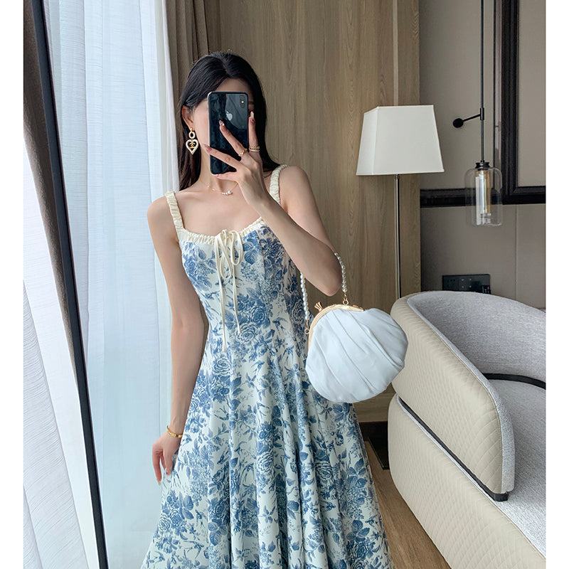 Blue Floral Cami Dress