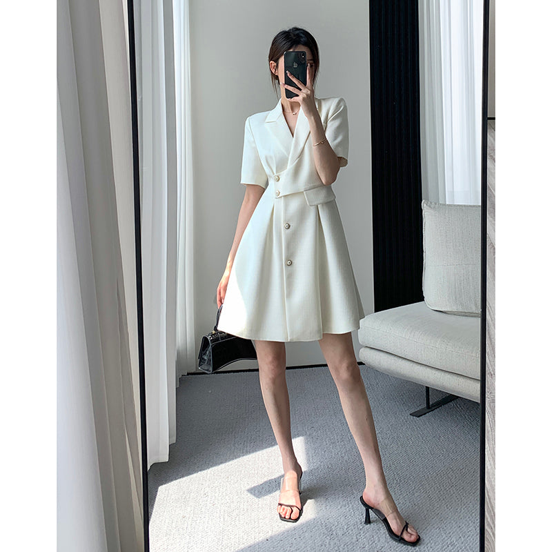 White Blazer Dress