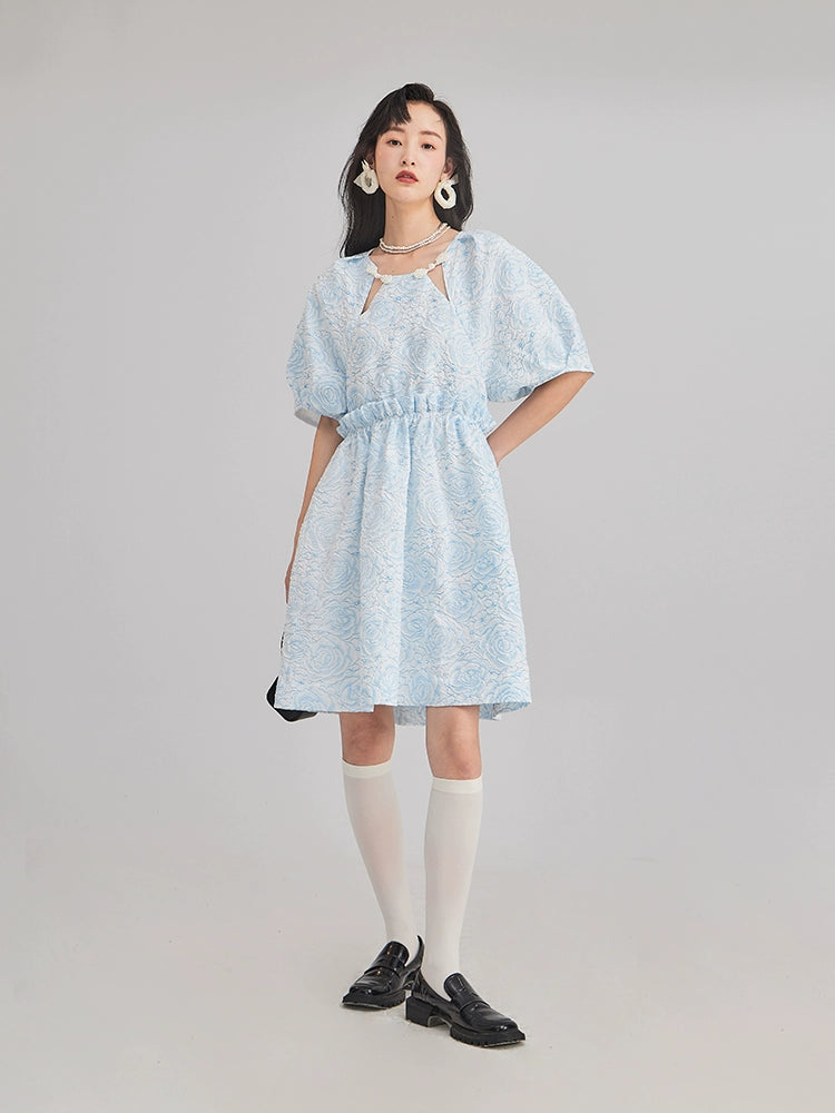 Summer Princess Pearl Embroidery Dress