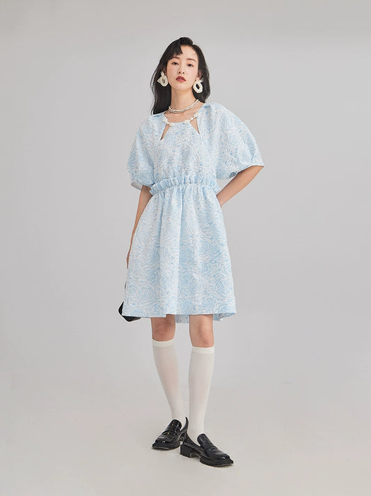 Summer Princess Pearl Embroidery Dress