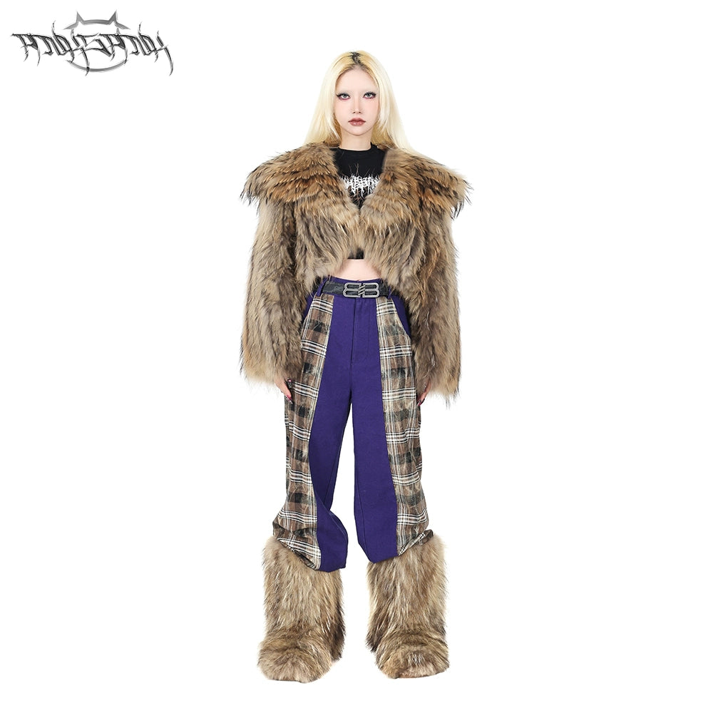 Gradient Rabbit Fur Coat