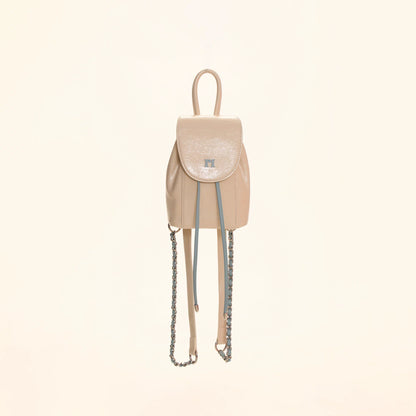 Mini Chain Backpack with Drawstring