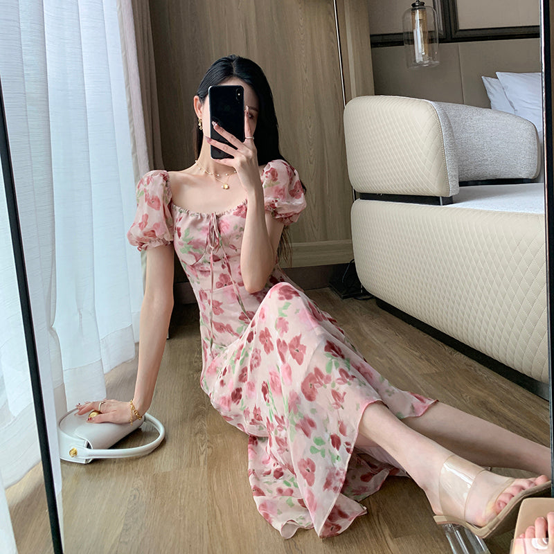 2023 Summer Square Neck Dress