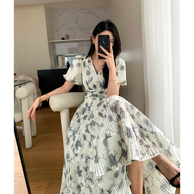 Floral Tea Style Lounge Dress