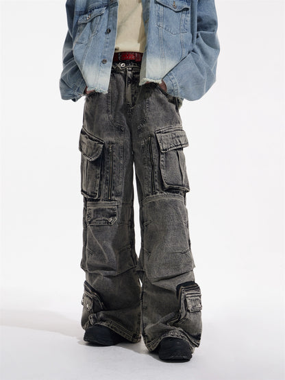 Retro Workwear - Multi Pocket Jeans