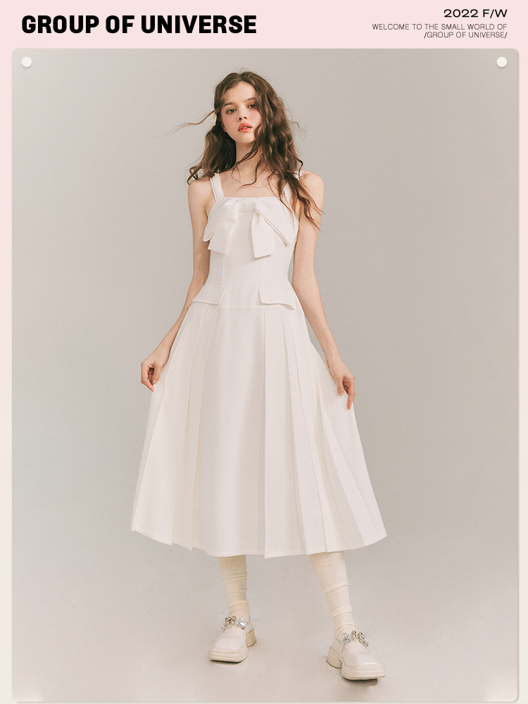 Swan Bow Strap Dress