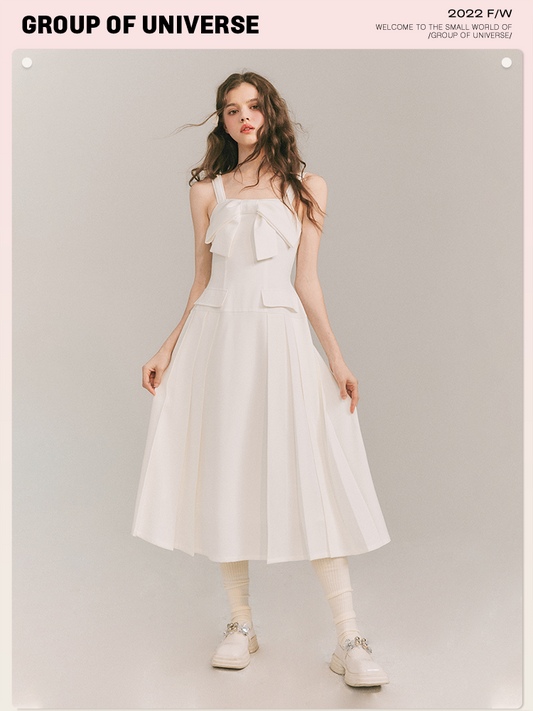 Swan Bow Strap Dress