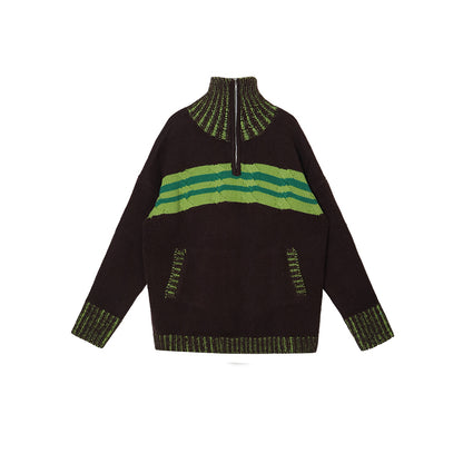 Retro Knit Sweater Jacket