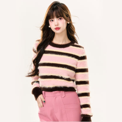 Pink Lux Fur Sweater